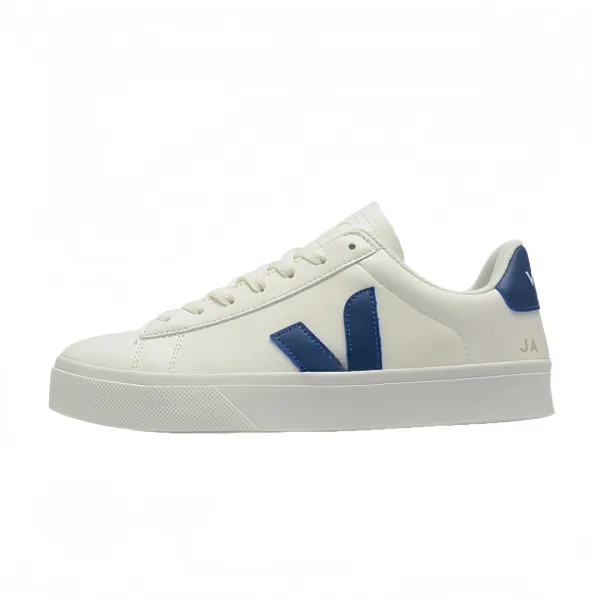 Veja Campo White and Navy Sneakers - 1