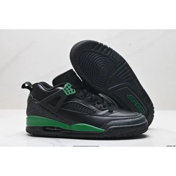 Air Jordan 4 Retro Black Green Sneakers Basketball Shoes - 1