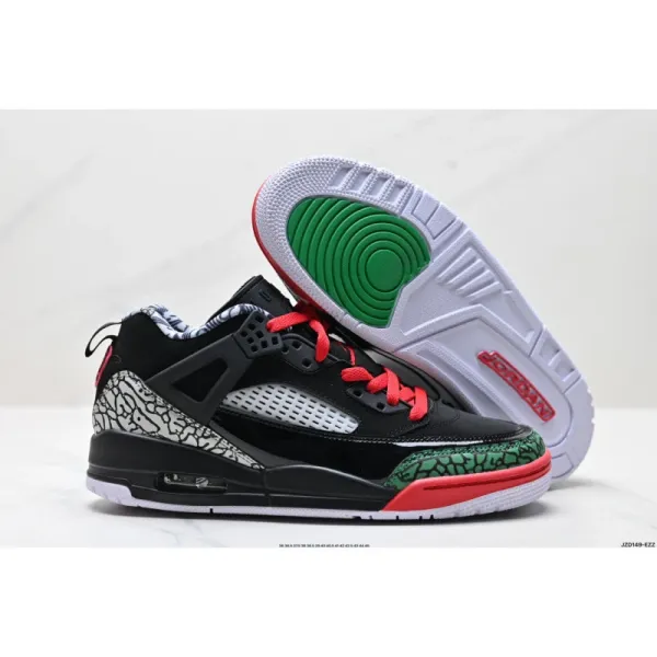 Air Jordan 3 Retro Black Cement Green Sneakers Basketball Shoes - 1