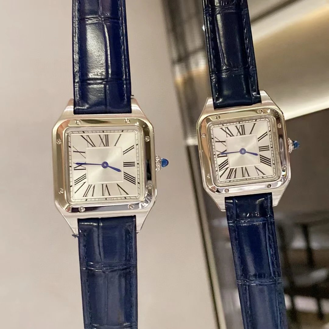 Unbranded Watches Square Roman Numeral Dial Watch with Croc-Embossed Strap image 3