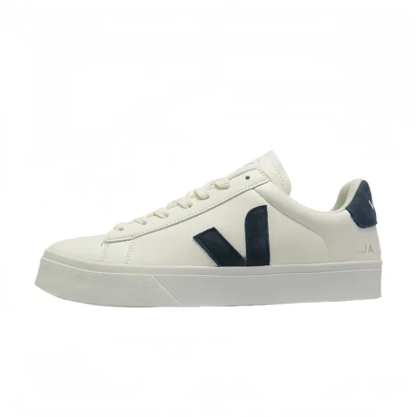 Veja Campo White and Navy Sneakers - 1