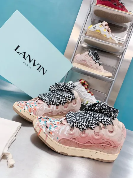 Lanvin X Marcelo Burlon County of Milan White Neon Green Chunky Sneakers - 15