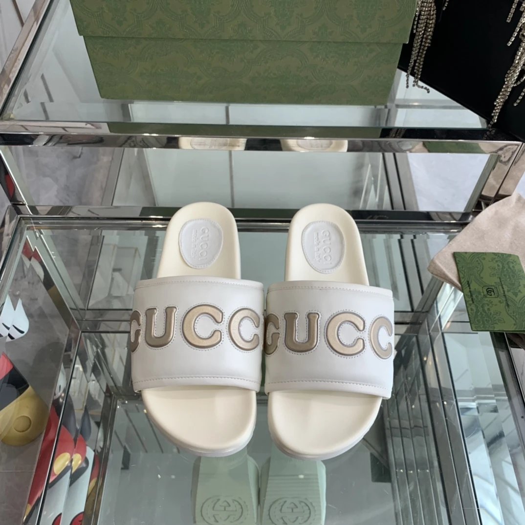 Gucci Slippers Open-Toe Platform — 11