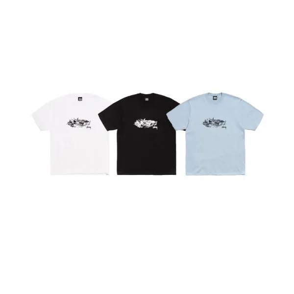 Design Halftone Logo Graphic T-Shirt Gray - 15