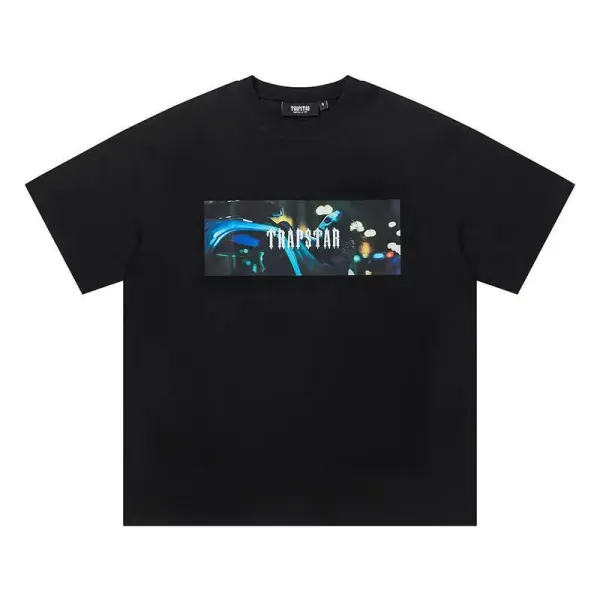 Trapstar Tra Star Blue Print White T-Shirt - 52
