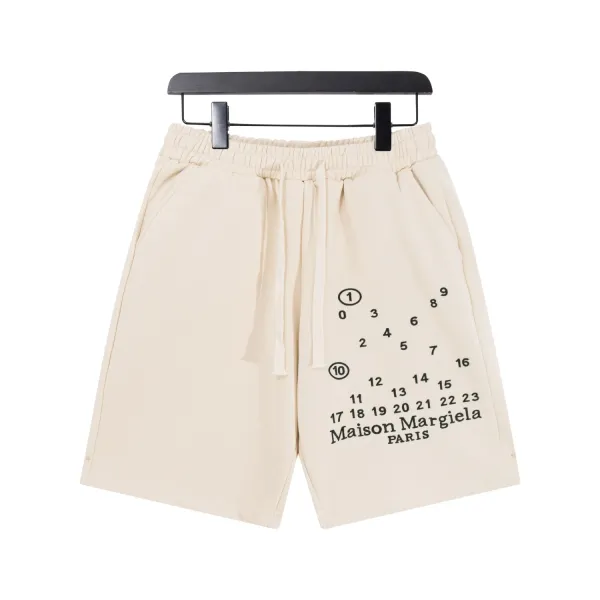 Maison Margiela Numbered Logo Shorts Black - 4