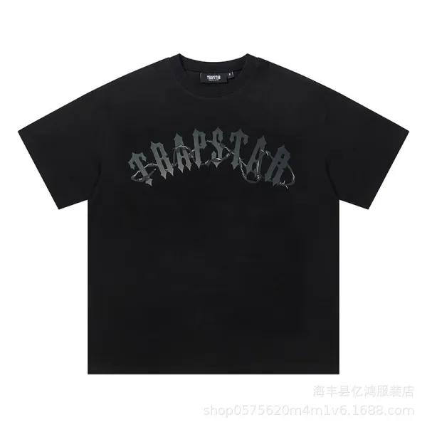 Trapstar Tra Star Blue Print White T-Shirt - 67