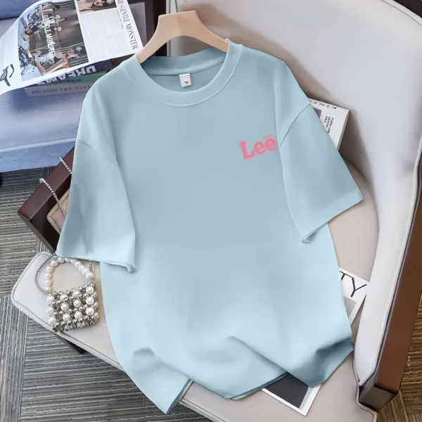 Lee x Disney Stitch Graphic Print Oversized T-Shirt White - 17
