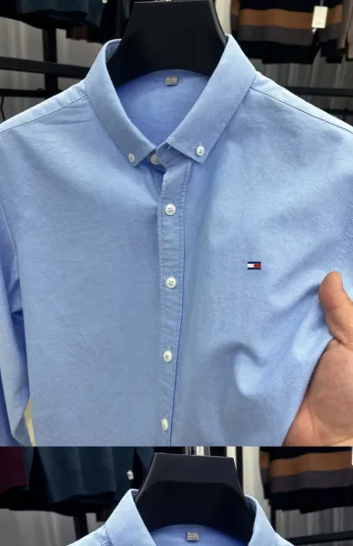 Tommy Hilfiger Button-Down Shirt Light Blue - 4