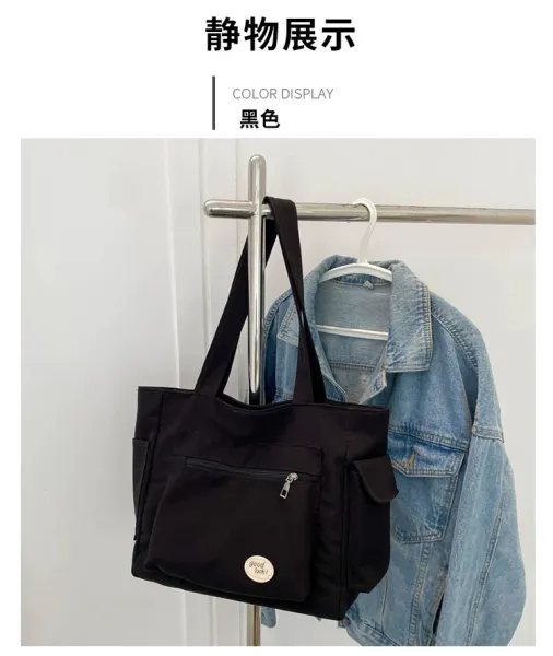 Design Good Luck! Tote Bag Beige Handbag Tote Bag - 29