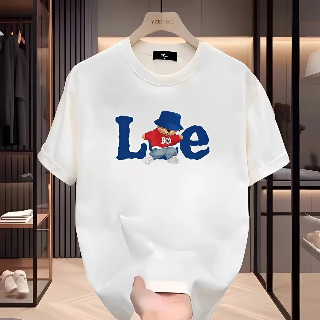 Design YZEF MC Love Bear Graphic T-Shirt White T-Shirts - 3