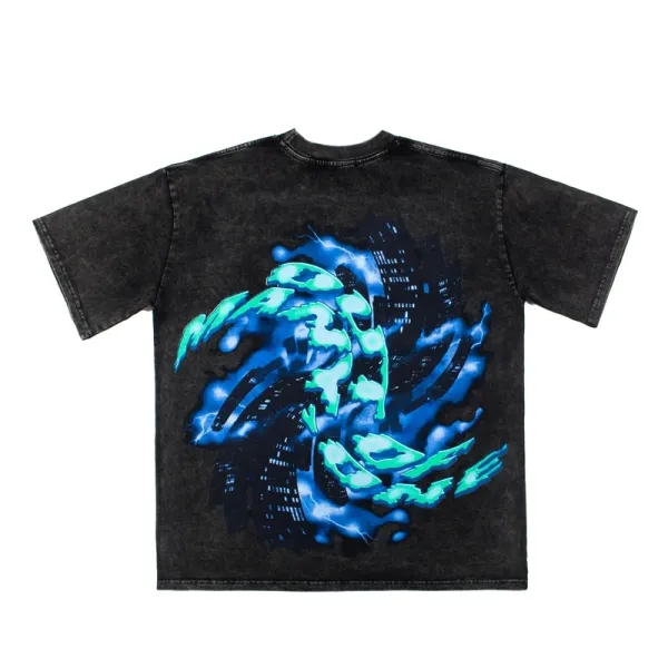 Godspeed Skeleton Newspaper Graphic T-Shirt Black - 22