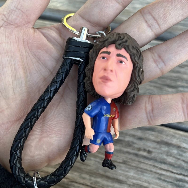 Design PVC Football Player Keychain Set Multicolor Accessories - 5