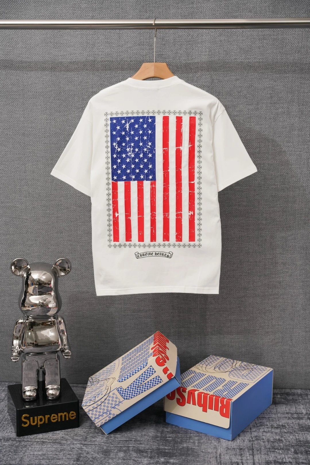 Chrome Hearts x Jesse Jo Stark Fire of Love Graphic T-Shirt White - 16