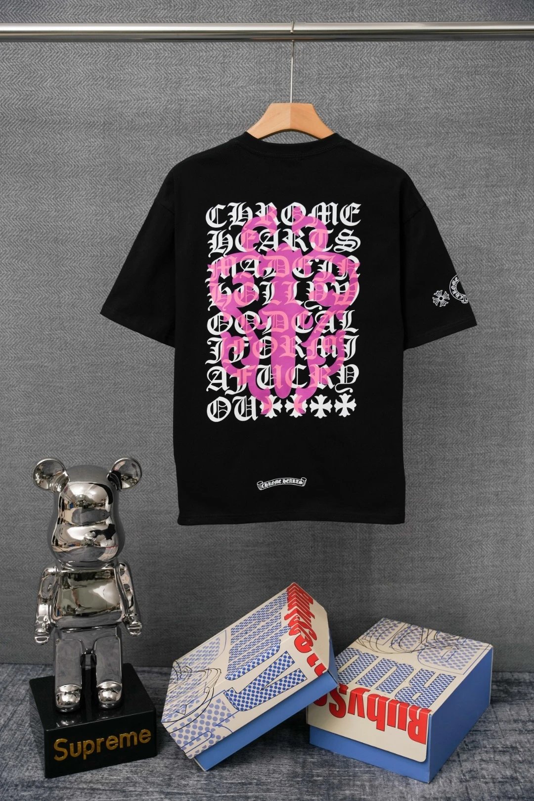 Chrome Hearts x Jesse Jo Stark Fire of Love Graphic T-Shirt White - 40