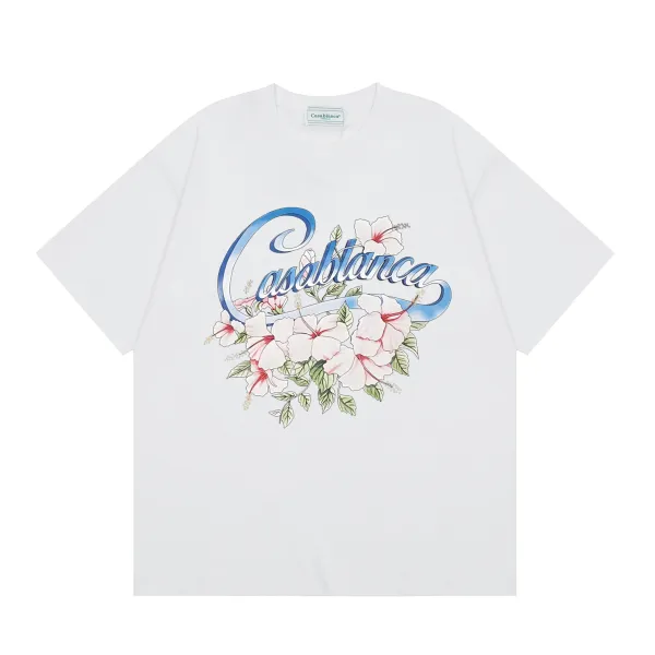 Casablanca Citrus Floral Print Oversized T-Shirt White - 10