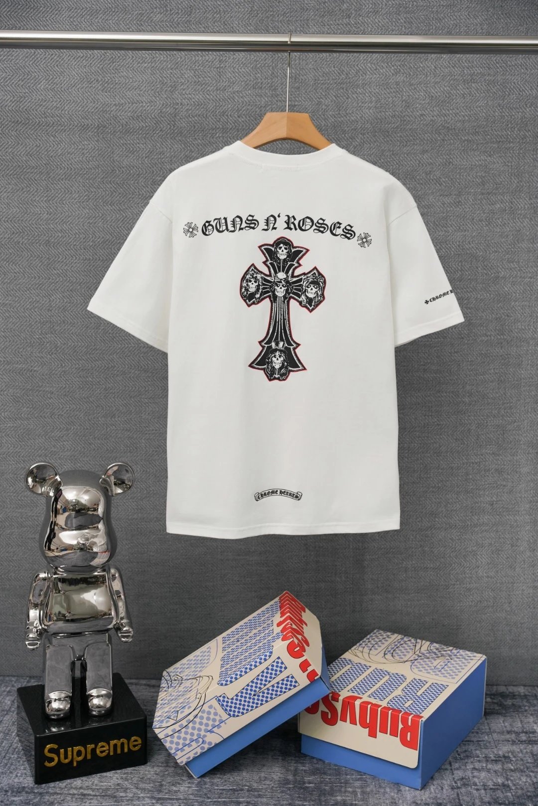 Chrome Hearts x Jesse Jo Stark Fire of Love Graphic T-Shirt White - 42