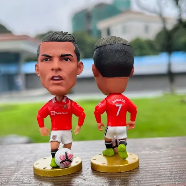 Manchester United Cristiano Ronaldo Bobblehead Figure Red Jersey Collectible Accessories - 1