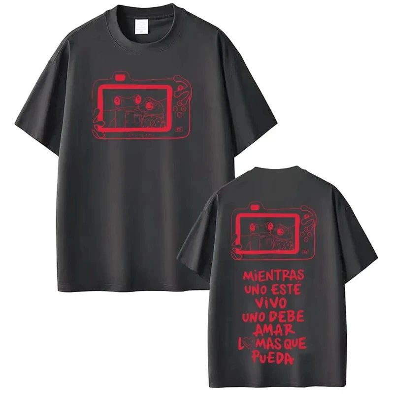 Design Camera Frog Graphic T-Shirt Gray - 10