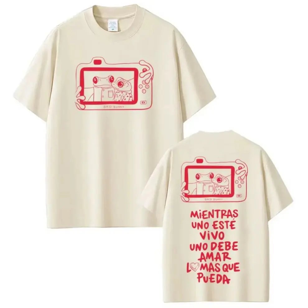 Design Camera Frog Graphic T-Shirt Gray - 13