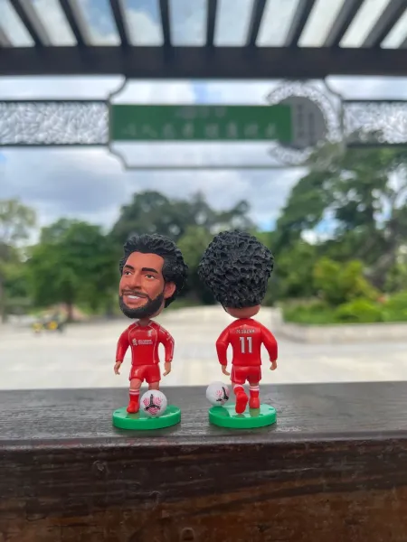 Liverpool FC Mohamed Salah Bobblehead Figure Red Jersey Collectible Accessories - 1
