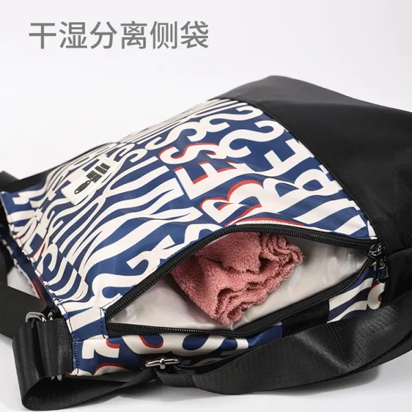 Design Bufan Collection Letter Print Navy Blue Shoulder Bag Shoulder Bags - 39