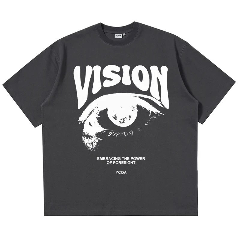 YCOA Vision Graphic Tee Charcoal Gray T-Shirt T-Shirts