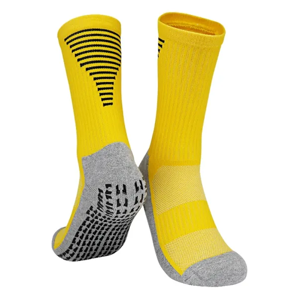 Design Performance Grip Socks Yellow / Gray Socks - 1