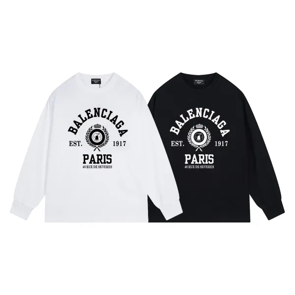Balenciaga x Adidas Hello Name Tag Long-Sleeve T-Shirt Black - 9