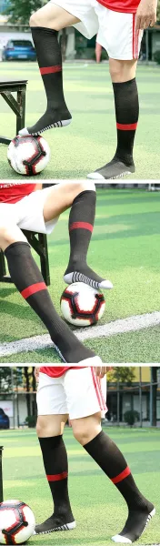 Design Knee-High Soccer Socks Red / White - 6