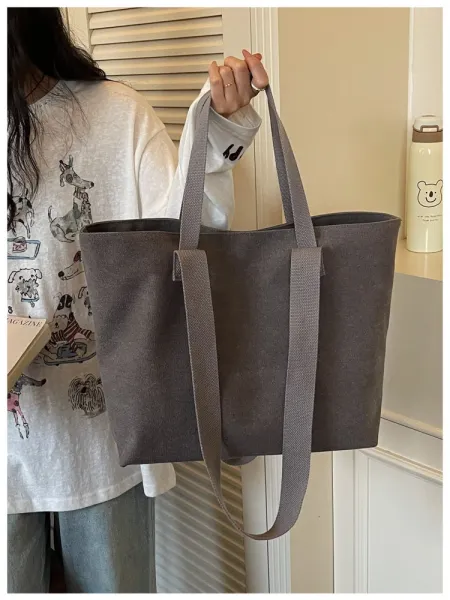 Design Canvas Tote Bag Olive Green Tote Bag - 23