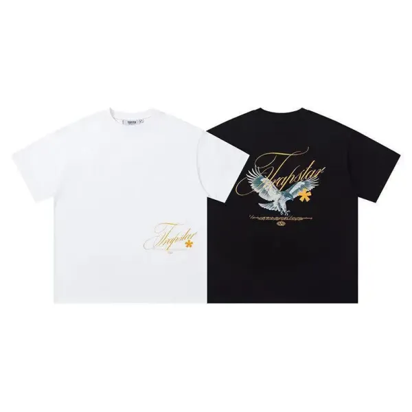 Trapstar Tra Star Blue Print White T-Shirt - 12
