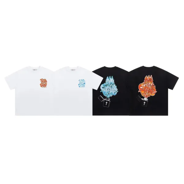 Trapstar Tra Star Blue Print White T-Shirt - 17