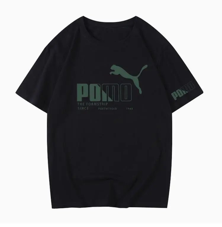 Puma Logo Graphic T-Shirt Dark Gray - 5