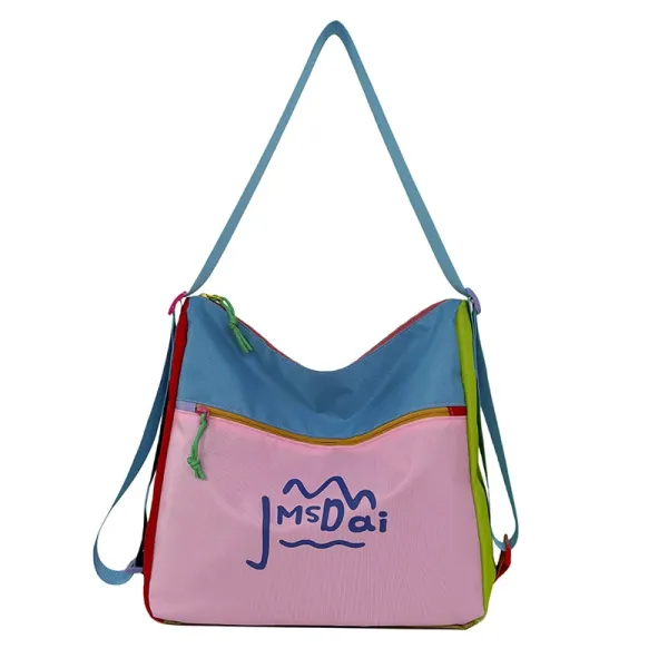 Design JMsDai Colorblock Hobo Bag Multicolor Shoulder Bag Shoulder Bags - 1