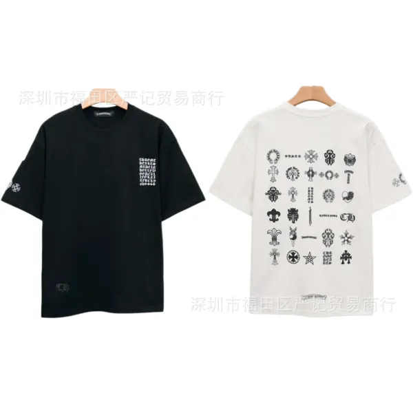Chrome Hearts American Flag Graphic T-Shirt Black - 14