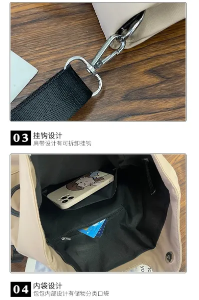 Design Fold-Over Shoulder Bag Black - 40