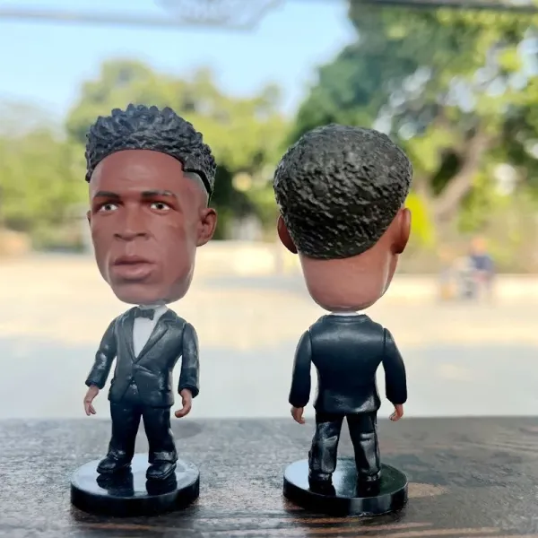 Design Bobblehead Figurine Black Suit Collectible Accessories - 1