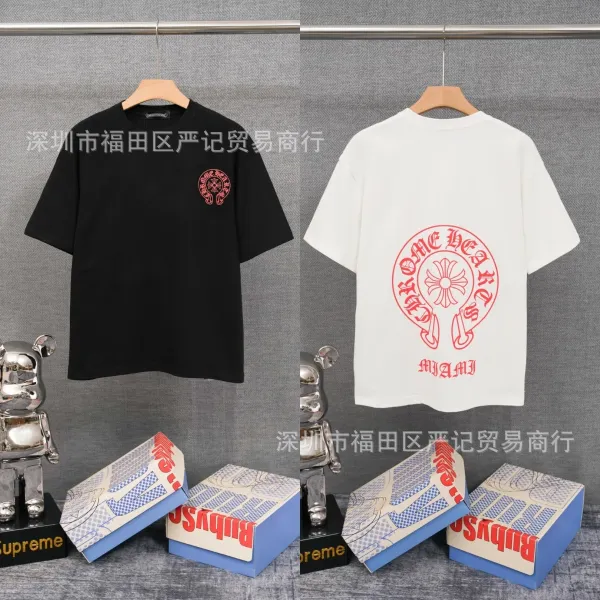 Chrome Hearts American Flag Graphic T-Shirt Black - 34