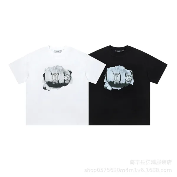 Trapstar Tra Star Blue Print White T-Shirt - 69