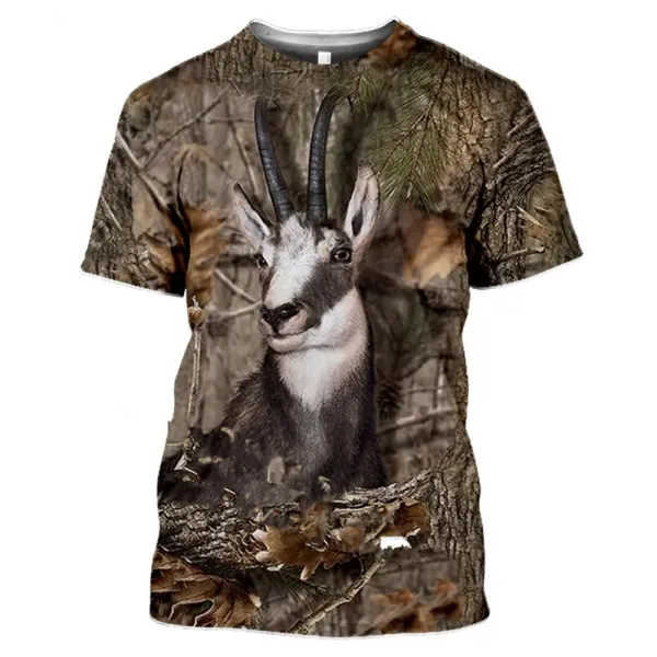 Design Woodland Snipe Camo Print T-Shirt - 8