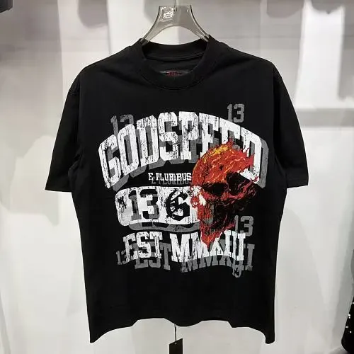 Godspeed Skull Graphic Black T-Shirt - 5