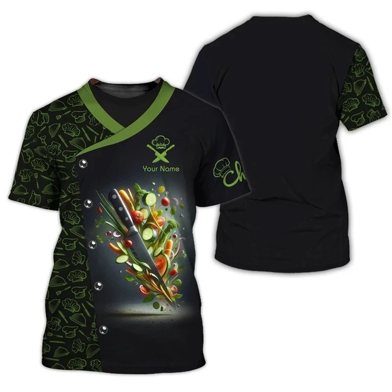 Design Custom Chef Graphic T-Shirt Black T-Shirts - 10