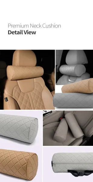 Bottega Veneta Cylinder Pillow Beige Quilted Leather Cushion Accessories - 12
