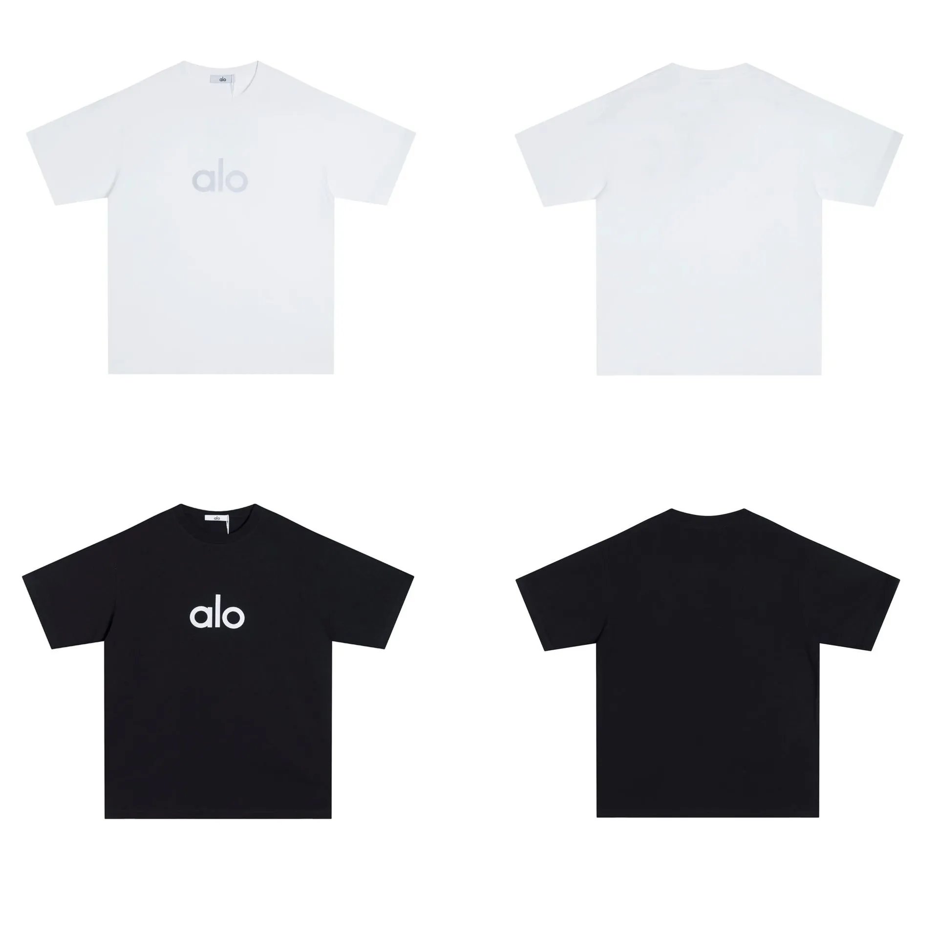 Alo Logo Graphic Black T-Shirt - 40