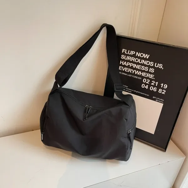 Design ZIYUAN Duffle Bag Black Travel Bag Duffle Bag - 1