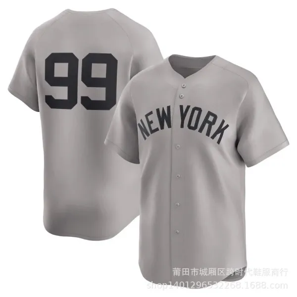 New York Yankees Cole #45 Gray Road Jersey - 6