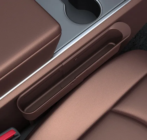 Design Universal Car Seat Gap Organizer Burgundy Set Electronics - 16