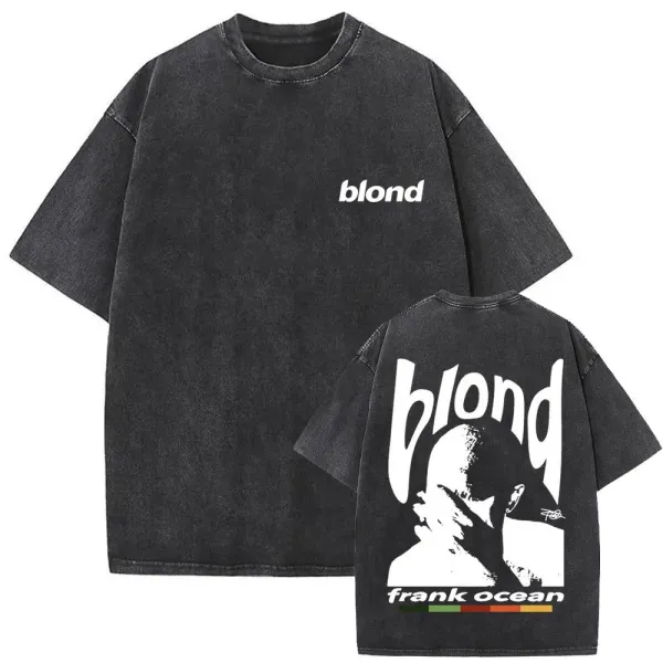 Frank Ocean blond Oversized Acid Wash T-Shirt - 30