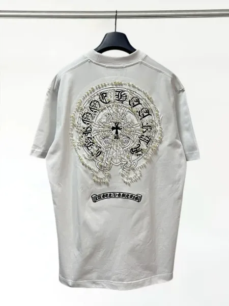 Chrome Hearts Cross Logo Light Blue T-Shirt - 8